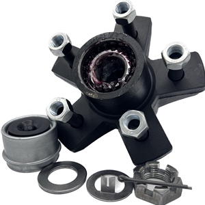 Trailer Hub, 1-3/8" X 1-1/16" Bearings, 5 X 4.5" Bolt Pattern, Painted Finish, Pre-Greased Dexter