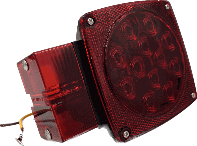 Square Led. Tail Light Approved For All Trailer Widths. Left Hand Side. Blazer Brand.
