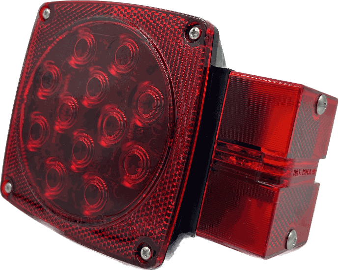 Square Led. Tail Light Approved For All Trailer Widths. Right Hand Side. Blazer Brand.