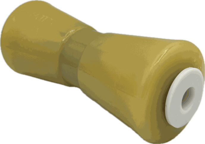 8" Keel Roller V-Style 5/8" I.D. Yellow Tpr 86159 Yates# 800 Y