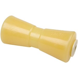 Boat Trailer Keel Roller 8" V-Style [Blem] , 5/8" ID, Yellow Tpr