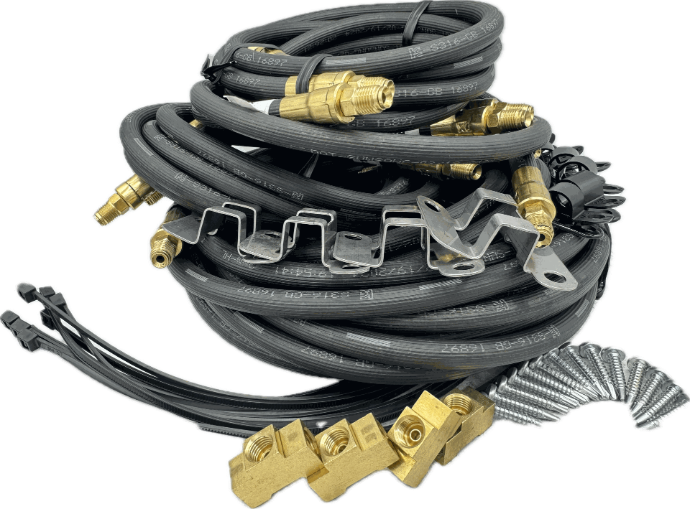 Brake Line Kit, Flex-Hose Tandem Axle