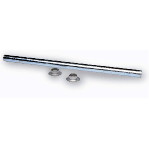Roller Shaft, 5/8" X 13.25" Length, For 12" Roller Or 10" Roller With End Caps. Includes Pal Nuts.