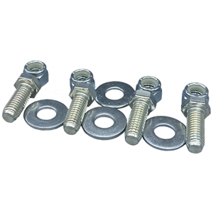 Bolts, (4) 3/8" X 1" With (4) 3/8" Nylock Nuts And (4) 3/8" Flat Washers