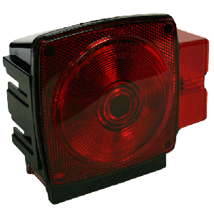 Square Incandescent Tail Light.. Approved For All Trailer Widths. Right Hand Side. Blazer Brand