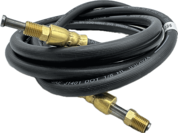 Kodiak Rubber Flexible Dot Trailer Brake Hose 86" (7') Male Inverted Flare