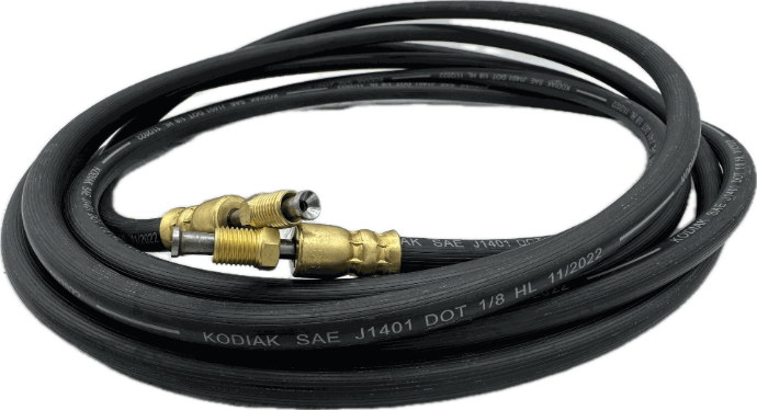 Kodiak Rubber Flexible Dot Trailer Brake Hose 192" (16') Male Inverted Flare