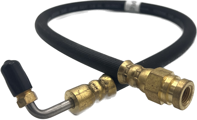 Kodiak Rubber Flexible Dot Trailer Brake Hose 19" Female Inverted Flare One End & 90 Degree Swivel Other End(034-BH-3MFS90OFF-021)