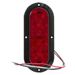Oval Led Tail Light. Flange Surface Mount. Left Hand Or Right Hand Side. Blazer Brand
