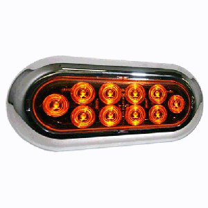 Oval Led Tail Light. Amber Surface Mount. Left Hand Or Right Hand Side. Blazer Brand