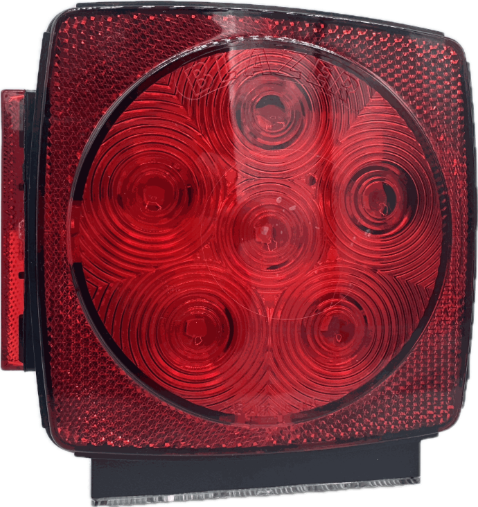 Square Led. Approved For Trailers Under 80". Submersible Left Hand Side. Blazer Brand.