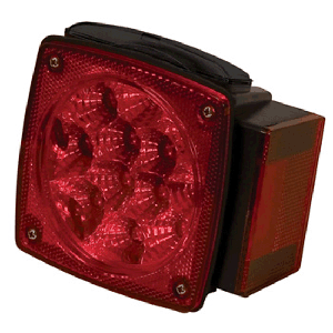 Square Led. Approved For Trailers Under 80". Submersible Right Hand Side. Blazer Brand.