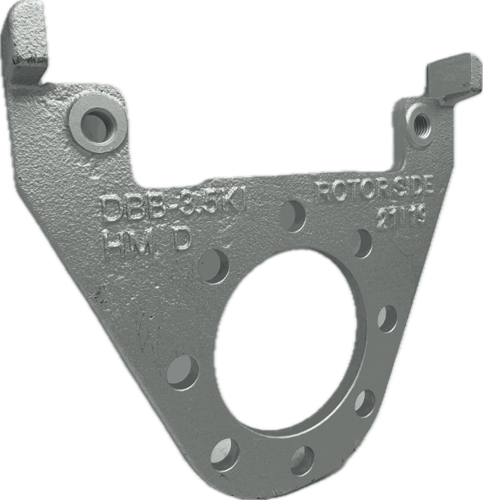 Deemaxx Caliper Mounting Bracket, For 3.5K 10" Integral Rotor/Hub Applications, Maxx Coating