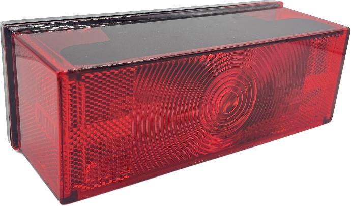 Rectangular Incandescant Tail Light. Low Profile Right Hand Peterson Brand