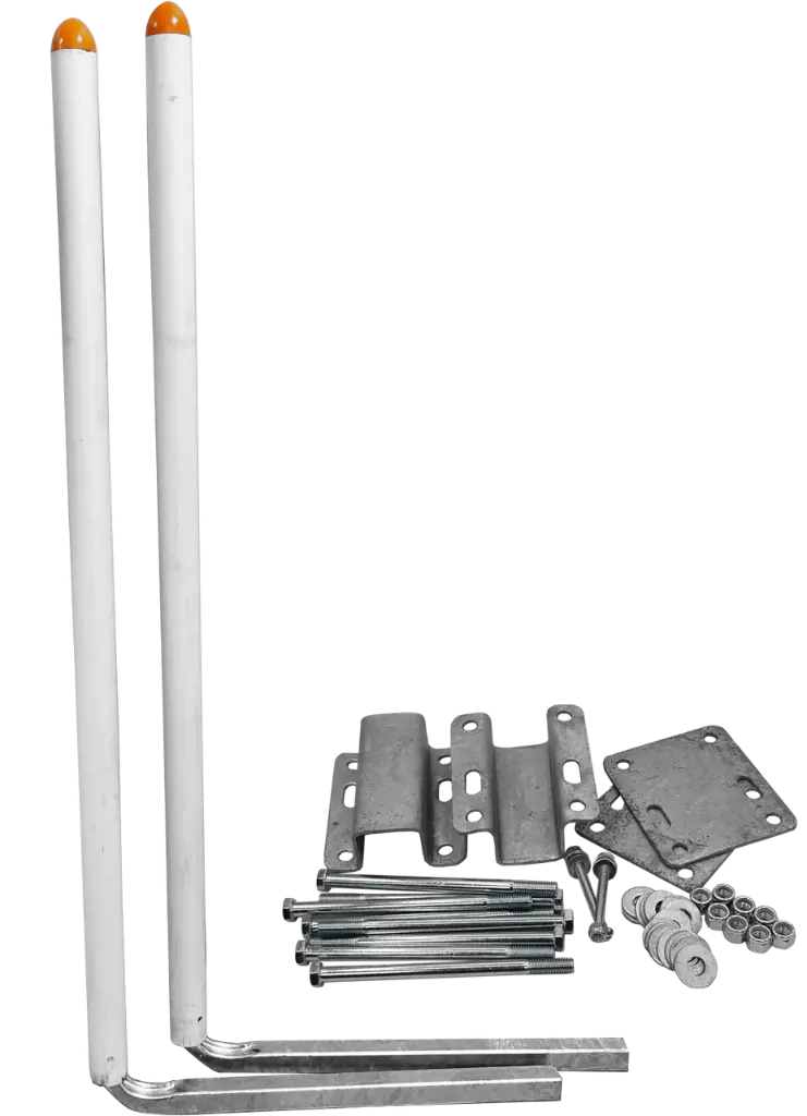 Side Guide Pvc 62" 3X3" Frm Pair(Os-2)