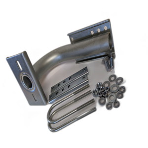 Spare Tire Carrier, For 4, And 5-Lug Wheels. Zinc Plated Steel