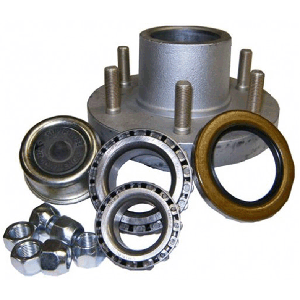 Trailer Hub, 1-3/4" X 1-1/4" Bearings, 6 X 5.5" Bolt Pattern, Galv-X Finish, Pre-Greased. Tie Down# (81091)