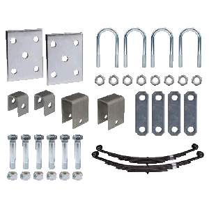 Trailer Axle Suspension Kit For 2-3/8" Round Tube Axles (Single Axle, Hubs Not Included) (86541)