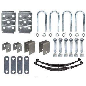 Trailer Axle Suspension Kit For 3" Round Tube Axles (Hubs Not Included) (86543)
