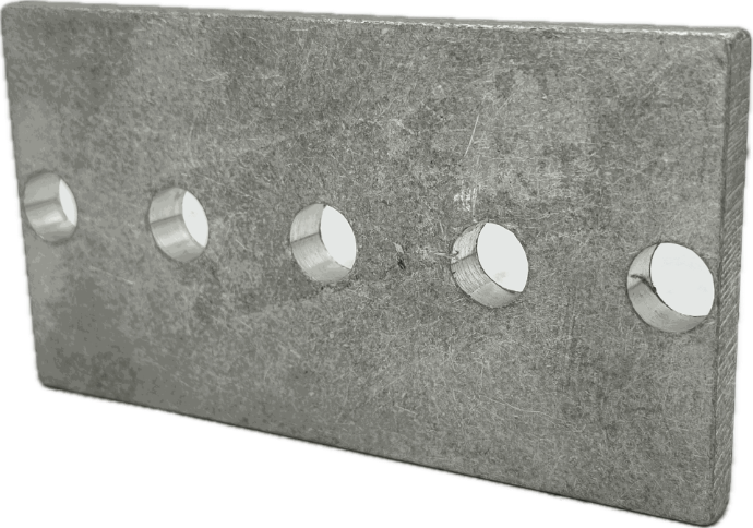 Panel Bracket Plate 2" Frame Aluminum