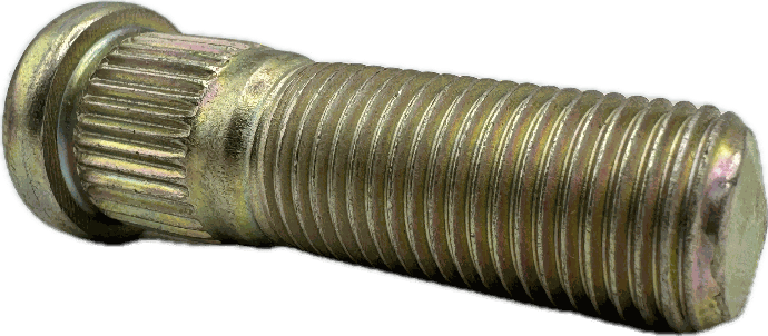 Wheel Stud, Threads: 1/2"-20, Overall Length: 1.44", Knurl Diameter: .53", Knurl Length: .37", Thread Length: 1.06", Dexter Marine Products (Formerly Tie Down Engineering) Brand