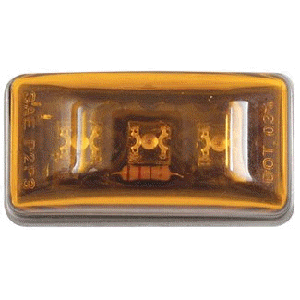 Marker Light, Amber Led, 2" Length With Stainless Steel Base. Optronics Brand