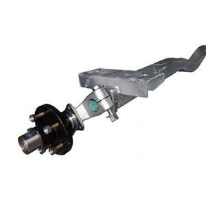 Torsion Axle, 3,500 lb Capacity, " Frame Center, 93" Hub Face, 79" Outside Bracket, * Starting Angle, Galvanized, Manufactured by Magic Tilt