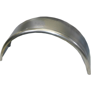 Trailer Fender, Material: Galvanized, 32"L x 9"W x 16"H, Thickness: 16g, Fits: 15" Wheels, Brand: HE Parmer Co., Sold as each