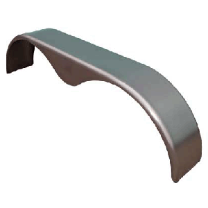 Trailer Fender, Material: Galvanized, 56"L x 8"W x 10.5"H, Thickness: 16g, Fits: 13" Wheels, Brand: HE Parmer Co., Sold as a pair