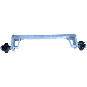 2,700# Galvanized Trailer Axle, 83-3/8" Hub Face, 70" Spring Center, With Hubs. Hoosier Oem Axle