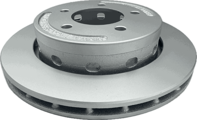 Deemaxx 10" Disc Brake Vented Cap-Style Rotor, 5 X 4.5" Bolt Pattern, For 3.5K Applications, Maxx Coating Finish