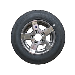 St14512 /R12 10-Ply 5 Lug Series 7 Gunmetal Hi Spec Aluminum Wheel Radial Tire