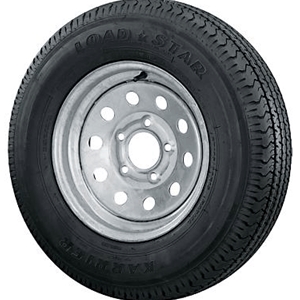 St14512 /R12 10-Ply 5 Lug Painted Silver Modular Radial Tire Karrier Brand *Brand May Vary Due To Supply Shortages*(35420) - PAIR