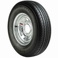 St225/75 15" 8-Ply 5-Lug Galvanized Spoke. Radial Trailer Tire Karrier Brand *Brand May Vary Due To Supply Shortages*