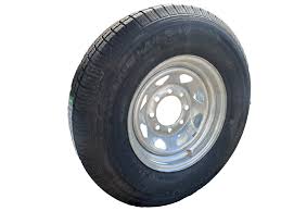 Karrier KR35 St235/80 16", LR:E/10-Ply, 8-Lug Galvanized Spoke Radial Trailer Tire & Wheel *Bead Balanced* (35082)