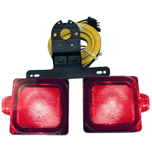 Tail Light Kit, Square, Submersible, And Led. Approved For Trailers Over 80", Peterson