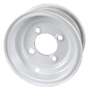 *Special* 8" X 3-3/4" Rim - 4 On 4 - White Painted Wheel