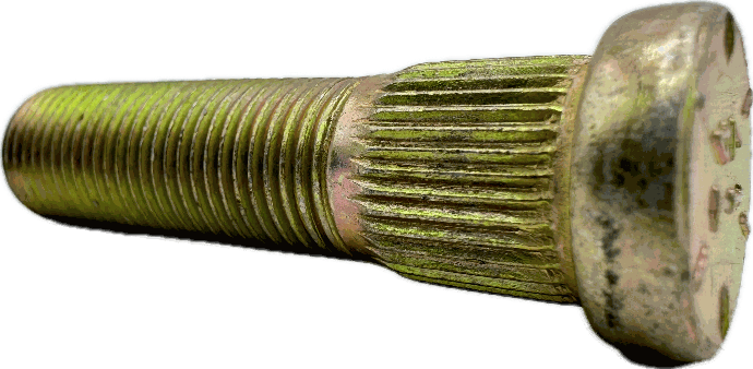 Wheel Stud, Threads: 1/2"-20, Overall Length: 1.81", Knurl Diameter: .54", Knurl Length: .47", Thread Length: 1.34", Universal Brand