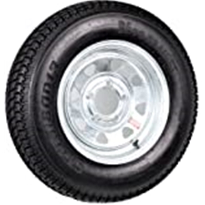 St175/80 13" 6-Ply W/ 5-Lug Galvanized Wheel. Radial Trailer Tire Rainier Brand
