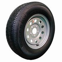 St205/75/R 14" 6-Ply W/ 5-Lug Galvanized Mod Wheel. Radial Trailer Tire Rainier Brand