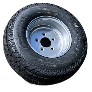 205/65-10 (10-Ply) 5-Lug Silver Ecotrail Brand (Order As Each/Pair) - PAIR