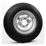Loadstar K550 Bias St225/75 15", LR: E/10-Ply, 6-Lug Galvanized Spoke Trailer Tire & Wheel