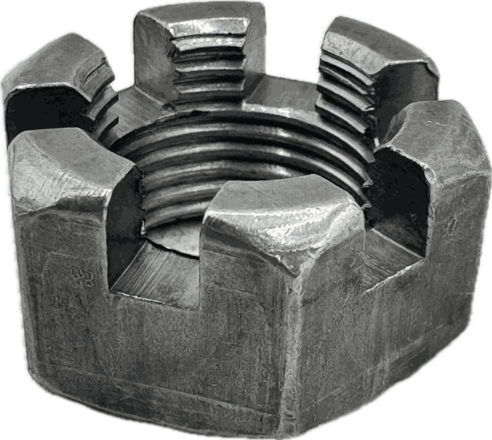 3/4"-16 Spindle Castle Nut