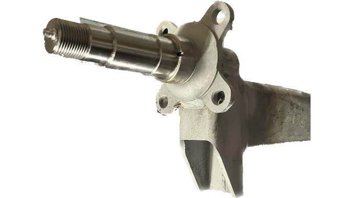 Spring Axle, 3,750 lb Capacity, 2" x 3" V-Style Square Tube, 92" Hub Face, Adjustable Spring Center, 96.5” Overall Length, 2" Drop, Galvanized, Manufactured by Dexter (Formerly Tie-Down)