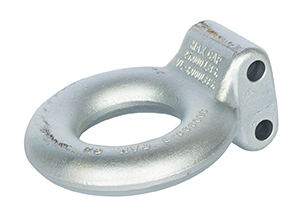 Demco Channel Mount Pintle Ring, Plated, 3" ID, 6" OD