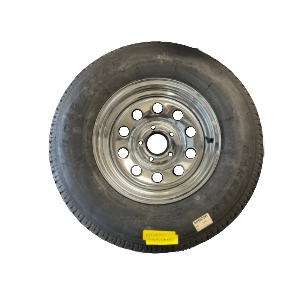 *Special* Karrier KR03 St215/75 14", LR:C/6-Ply, 5-Lug Chrome Modular Radial Trailer Tire & Wheel