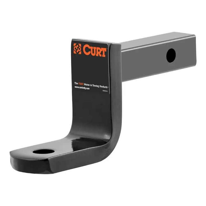 Curt Ball Mount, 1-1/4" Square, Hollow, 3-1/4" Drop/2-5/8" Rise, 6-1/4" Long
