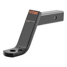 Curt Ball Mount, Class 3, 2" Square, Hollow, 6" Drop/4" Rise, 9-1/4" Long (Replaces 40346)
