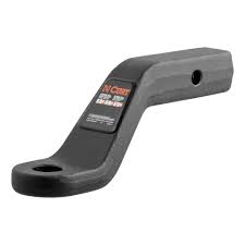 Curt Ball Mount, 2" Square, Solid, 17000 Lb Capacity, 4" Drop/3" Rise, 8-1/2" Long