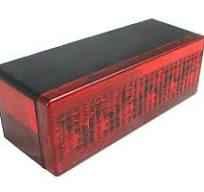 Rectangular LED Tail Light, Low Profile, Right Hand, OVER 80", Fits Many SHORELANDER Trailers